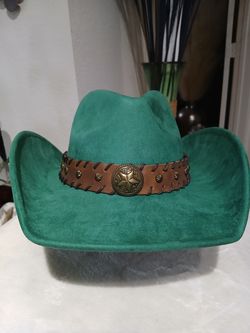Green Suede Cowboy hat