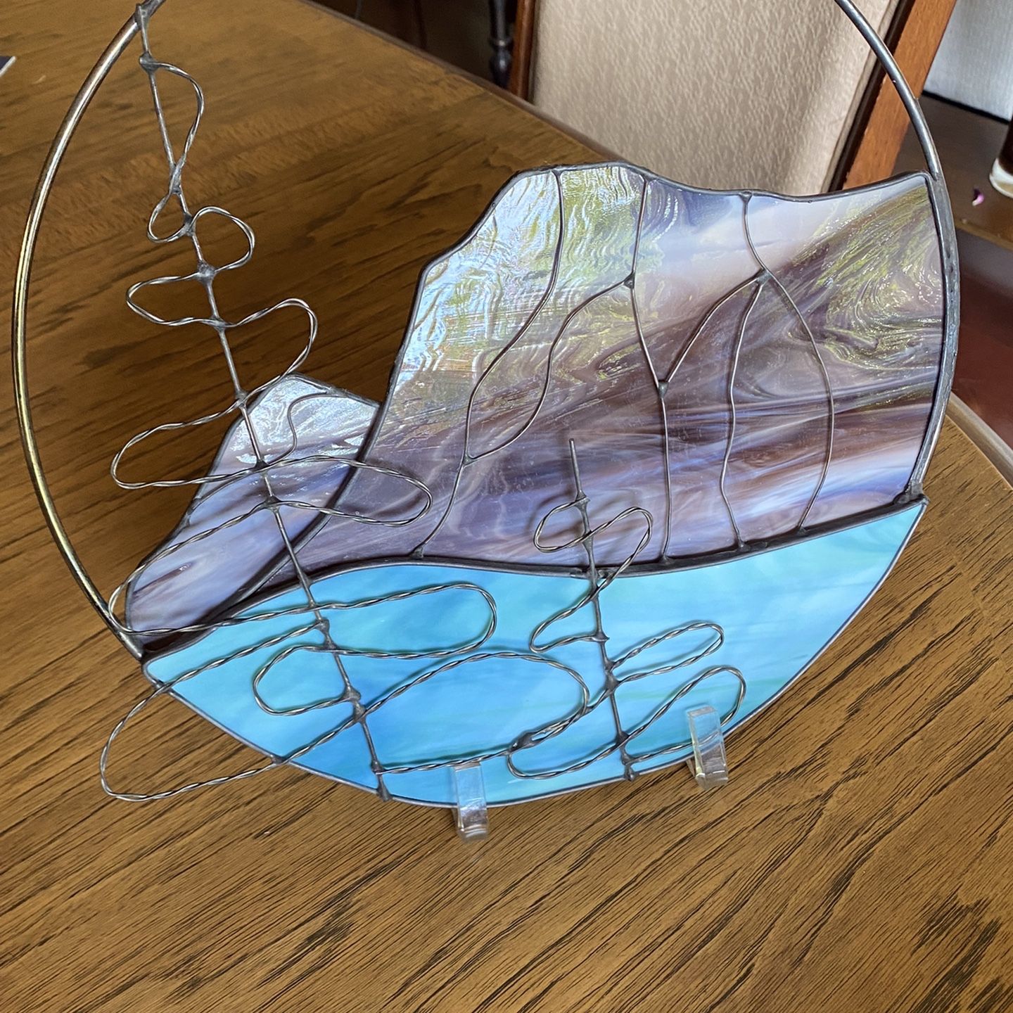 Glass mountain scene