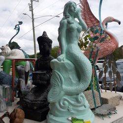 -3foot-tall Mermaid Statue Choice Of Colors Sold Separately