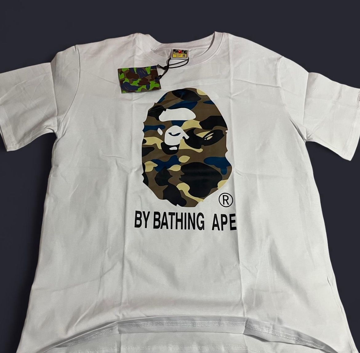BAPE White ABC Camo Tee Shirt