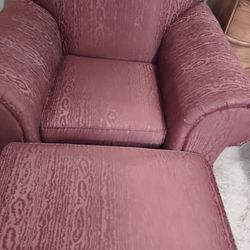 Large Chair And Ottoman