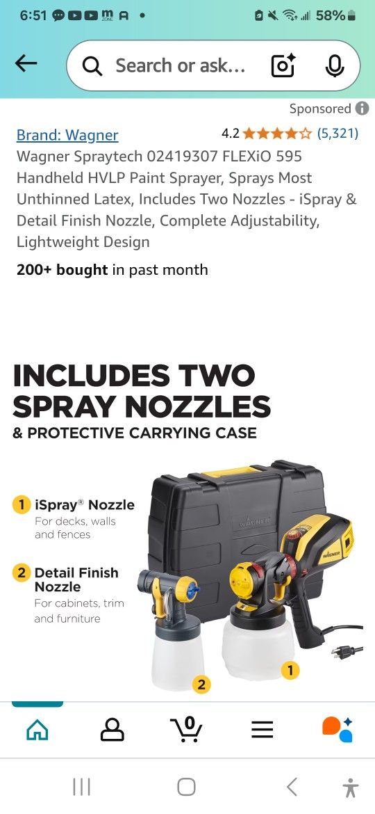 WAGNER FLEXIO 2500/3500 PAINT SPRAYER