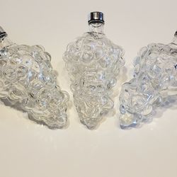 Grape Cluster Glass Decanter Bottle Perfume Wine Oil