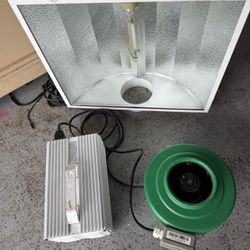 600 Watt Grow Light W/ Ballast, Ventilator & Filter 