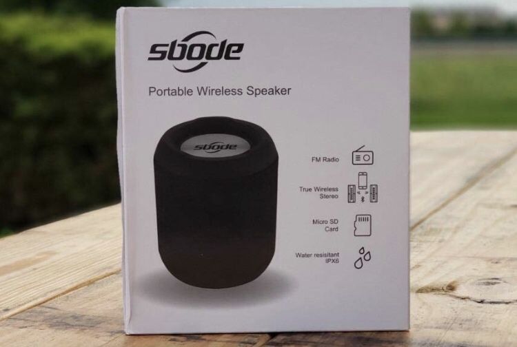Brand-new!!! Sbode Bluetooth Speaker Portable Waterproof Outdoor Speakers, 12W HD Stereo Sound, Sync Together, Built in Mic, TF Card, Auto Off, Perfe