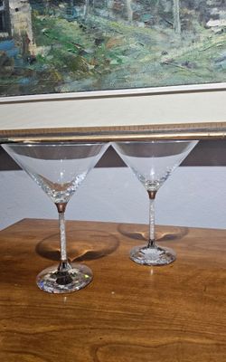 Swarovski Crystaline Martini Glasses w/o Box
