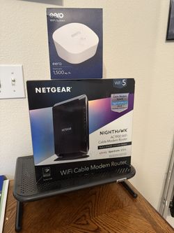 NetGear NIGHTHAWK  Router/Modem ComboW/EERO WiFi Booster