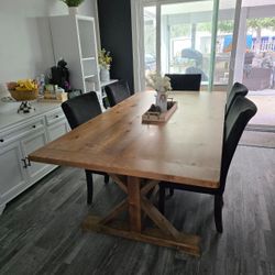 Custom Designed Farmhouse Dining Tables. 