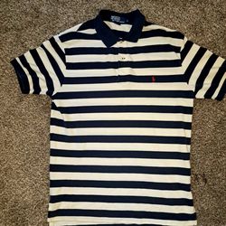 Bevatten Elektropositief Leraar op school Ralph Lauren Polo Shirt For Men White And Navy Blue Stripes for Sale in  Penbrook, PA - OfferUp