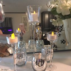 Clear Candlestick (12in)