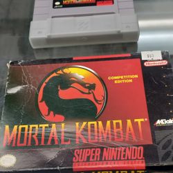 Mortal Kombat SNES In Box 