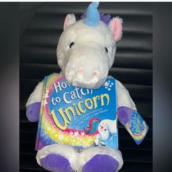 Stuffed Unicorn And Book