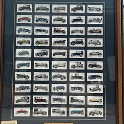Vintage Set Of Collectible, Antique Motor Car Cards