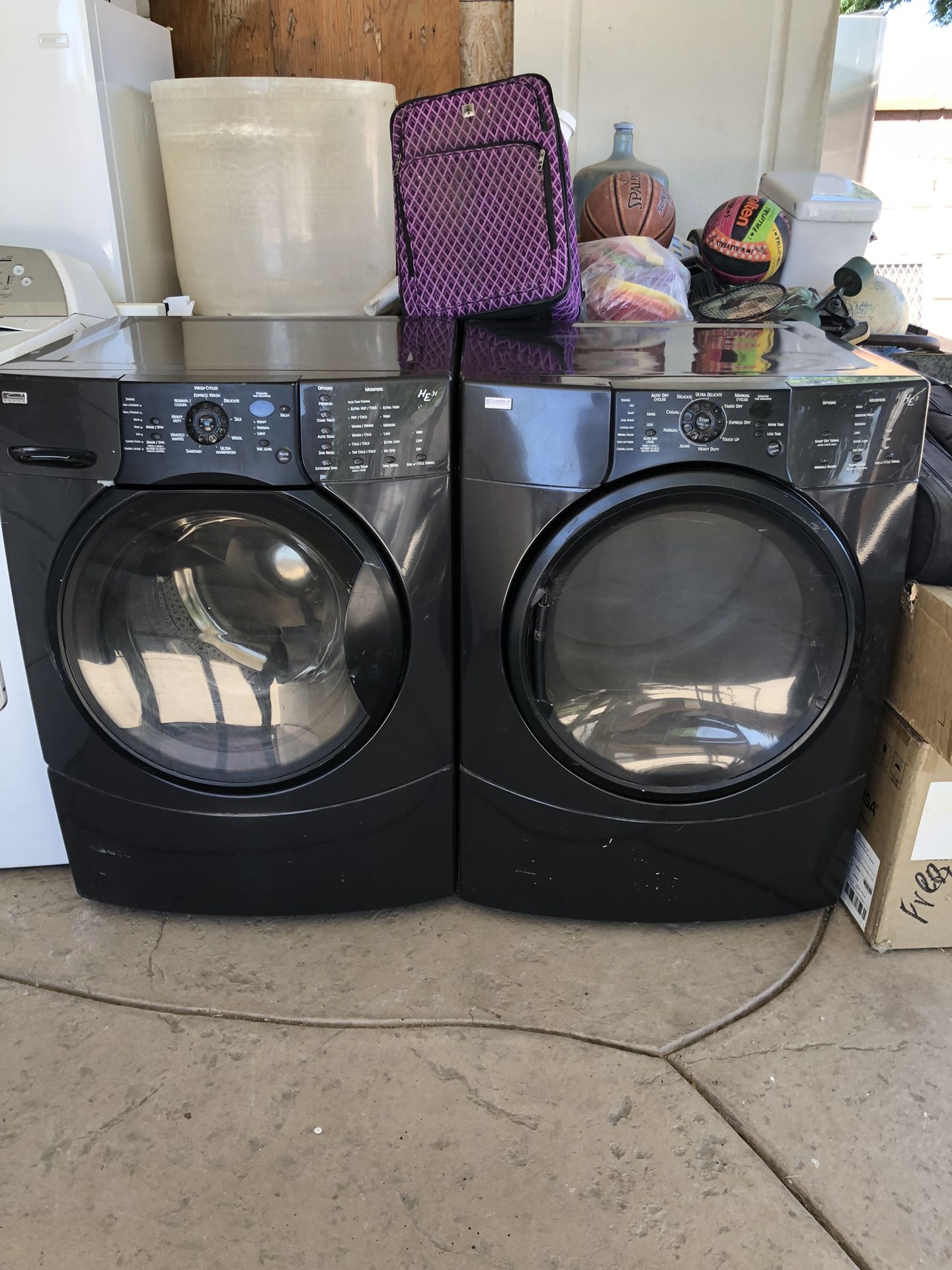 Washer gas dryer
