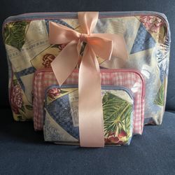 Combination 3 Bag Of Cards, Cosmetics, Hair Product Bags. 