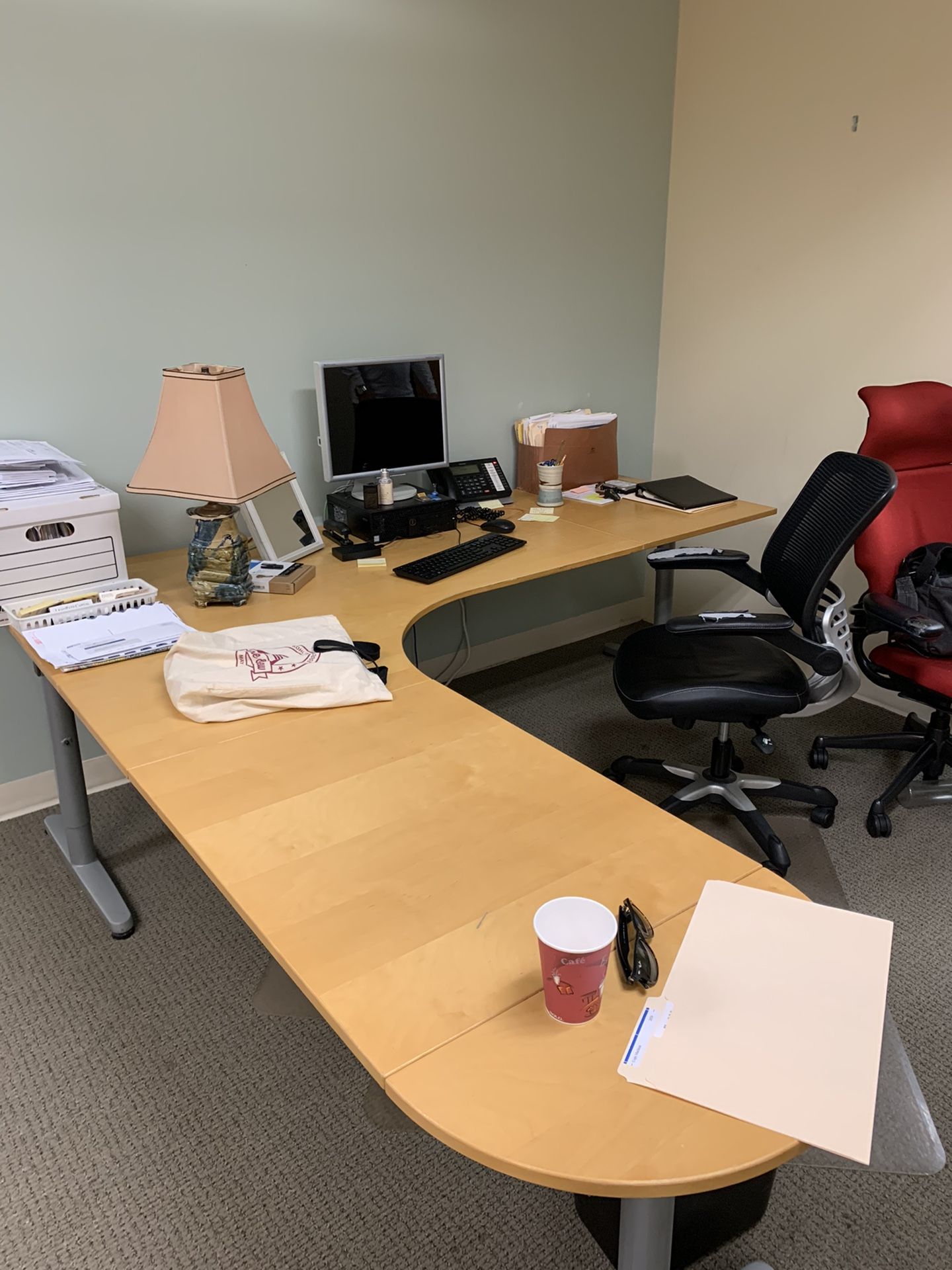 2 Office Desks - L Shaped