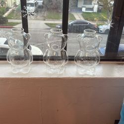 Cute Clear Bear Cups 