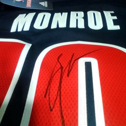 Signed Greg Monroe Detroit Pistons Adidas Swingman Jersey - Official NBA