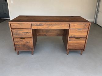 MCM Style Walnut Desk