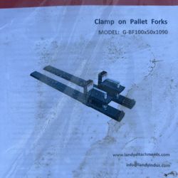 NEW Clamp On Pallet Forks 