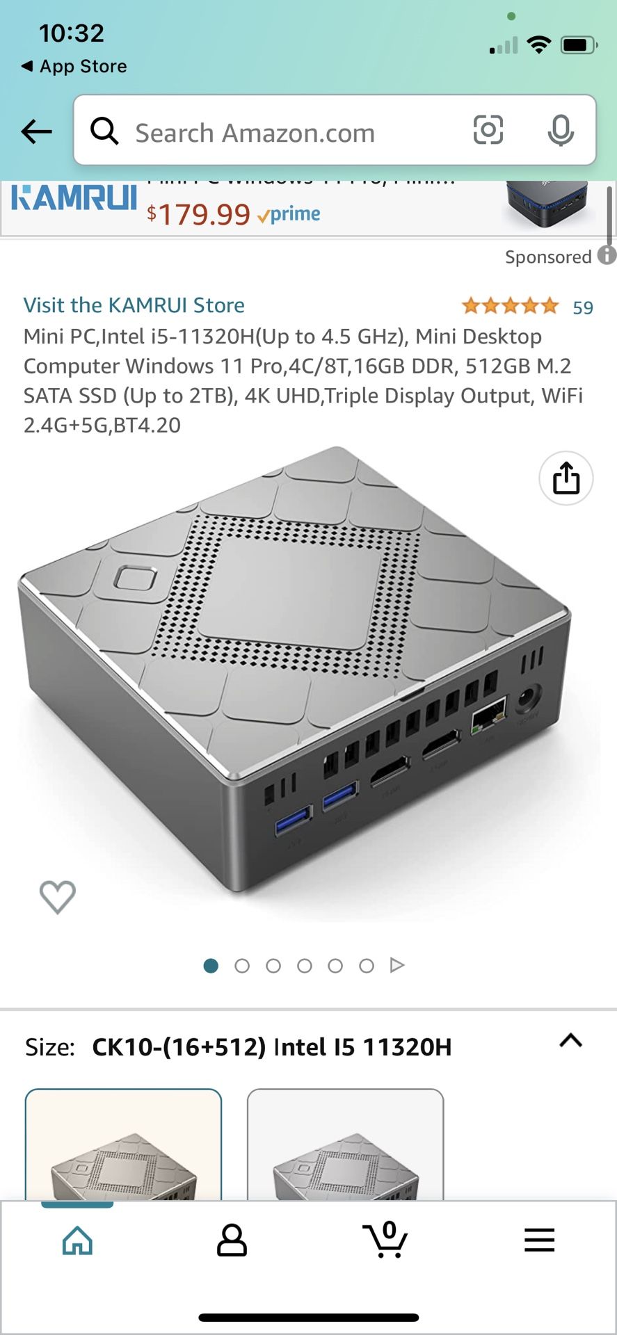 Kamrui CK10 - Mini PC,Mini Desktop Computer Windows 11