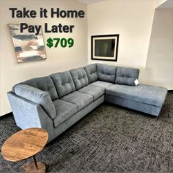 MARLETON DENIM 2-PIECE SECTIONAL WITH CHAISE