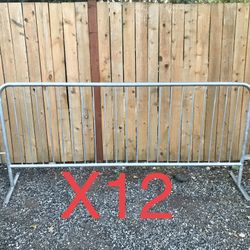 8’FT Long Portable Safety Barricades (12 count)