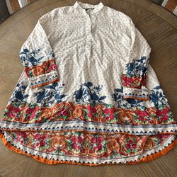 Khaadi Cotton Printed Long Sleeve Size 12