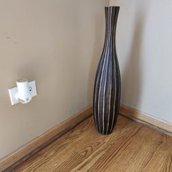 Hand Carved African Vase