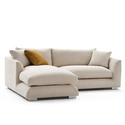 88 inch Sectional Sofa Couch, Goose Down  with Stain Blocker