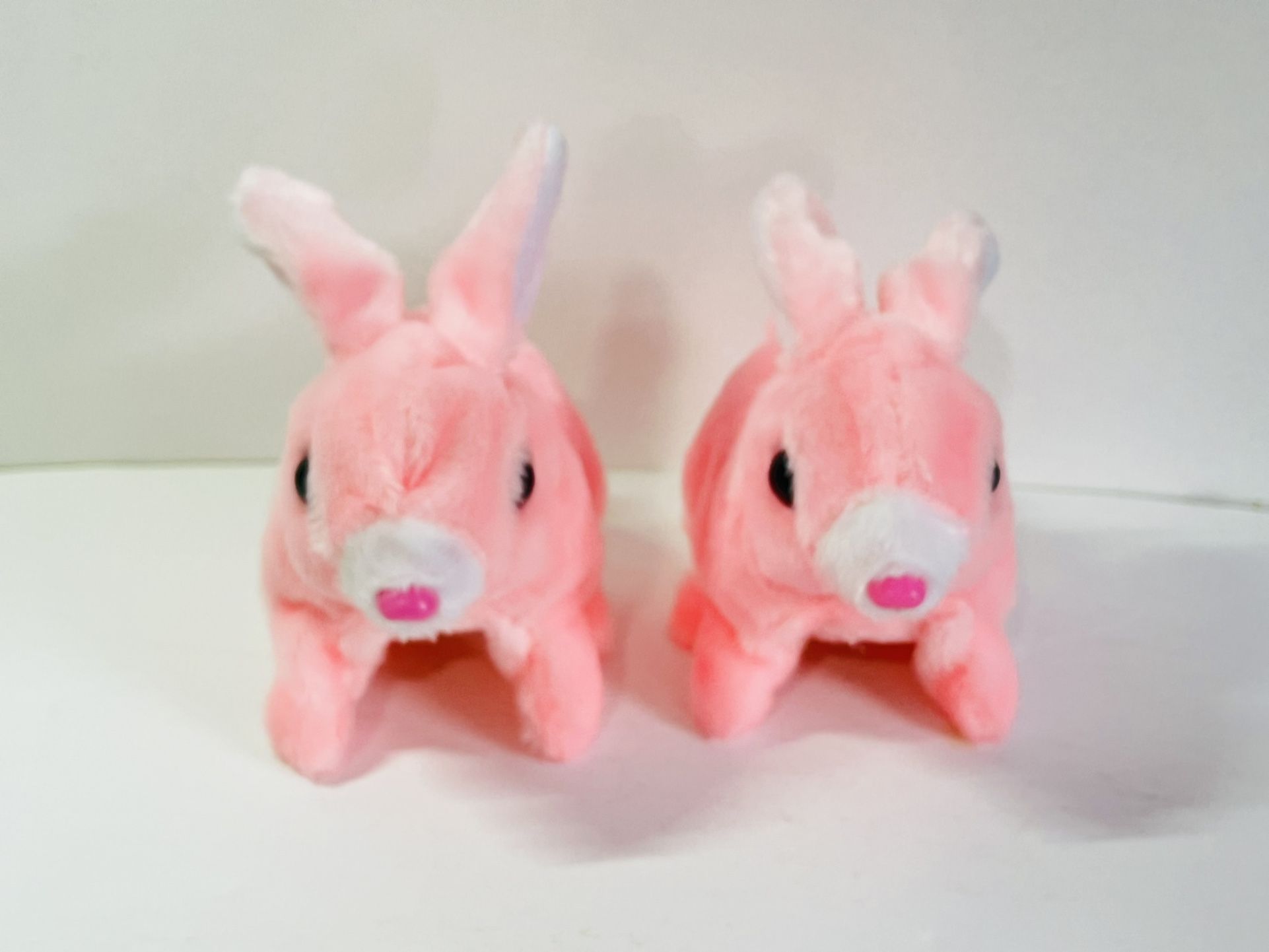 2 PCS Moving Rabbits Battery Operated Kids Gift Toy - Pink