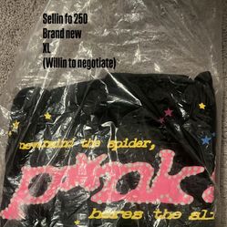 Brand New Sp5der Pink Hoodie