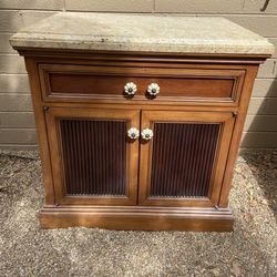Vanity Cabinetry Solid Marble Top Soft Close Drawer Detailed Hardware 