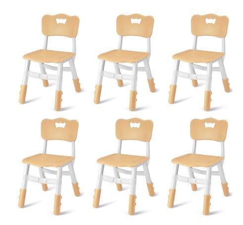 Kigley Height Adjustable Kids  6 Chairs New In Box