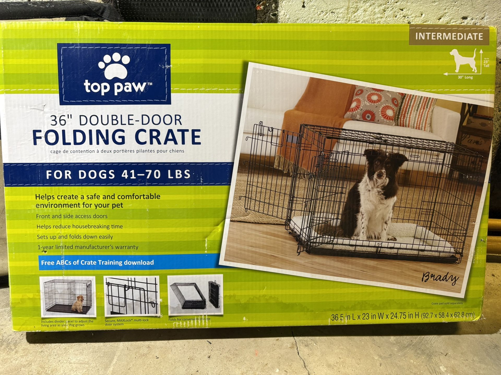 Dog crate (31lbs - 70lbs)