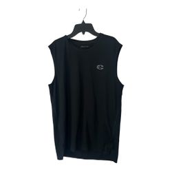 Menās Black Champion Athletic wear Muscle shirt In good condition Likely used Size M