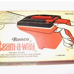 1970 Ronco Steam - A - Way Portable Clothes Fabric Steamer with Box....asking $25.00