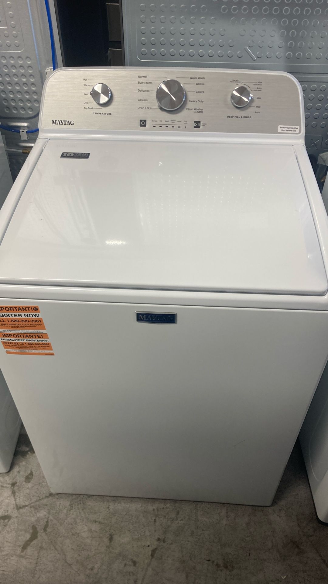 Maytag Topload Washer With Agitator