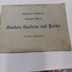 Antique Brochure BUSCH GARDENS CLOSED 1938
