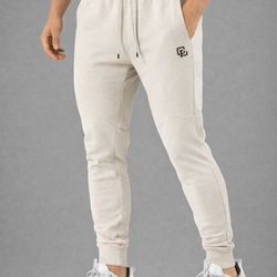 Clifford Lenox Interlock Tech Joggers Light Gray Size Small Activewear Pants