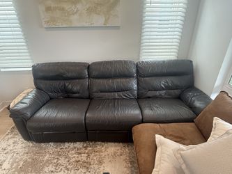 Recliner Sofa Faux Leather  - Need Gone ASAP
