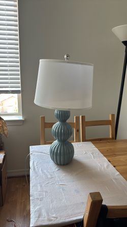 Blue Ceramic Lamp