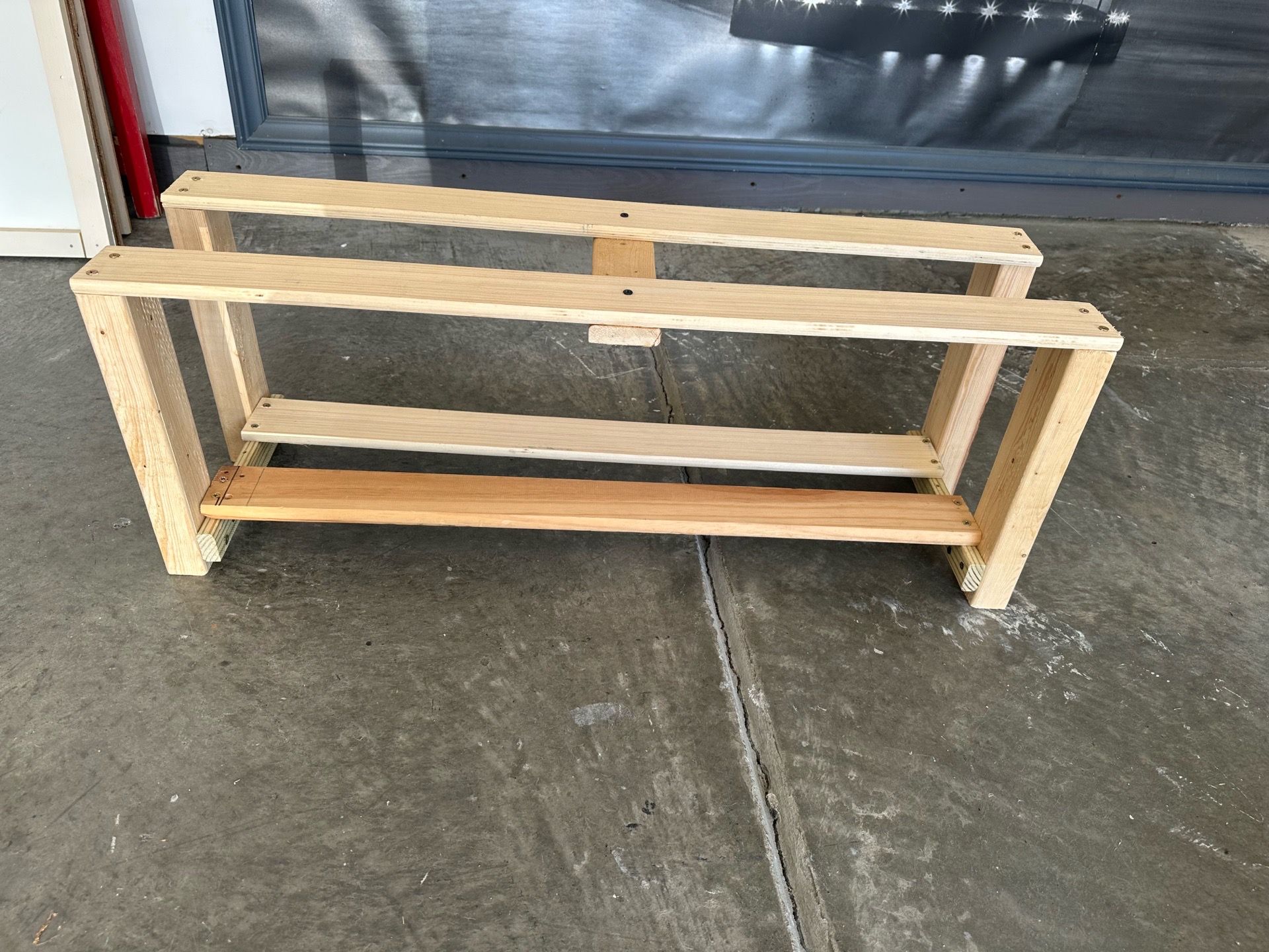 New solid wood shoe rack