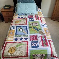 Twin bed set with Headboard
