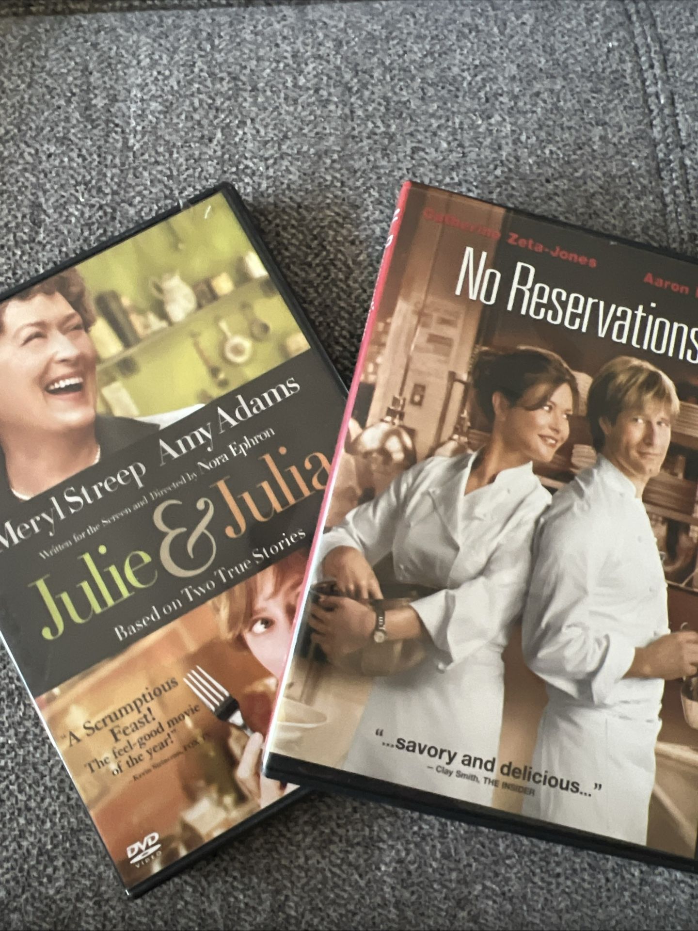 2 DVD: Catherine Zeta-Jones In No Reservations & Meryl Streep In Julie & Julia