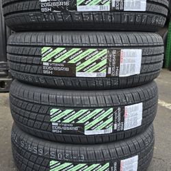 4 NEW TIRES 205/65R16 Vantage Sport Touring  50 k Miles Warranty $340  PLUS TAX 🐝 🛞 FREE INSTALLATION 🐝 🛞 