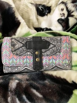Fabric Soft Wallet. Space For Cards, Bills, And Coins. Hardly Used. 