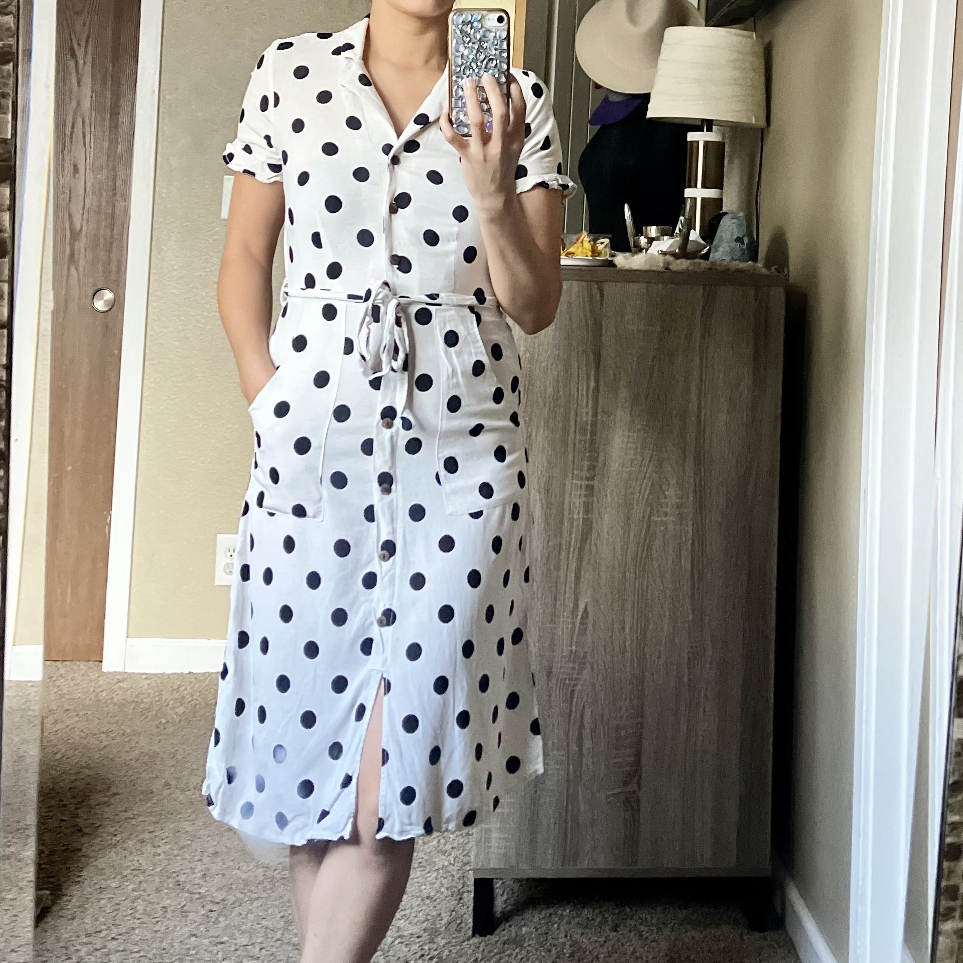 Monteau polka dot dress hotsell