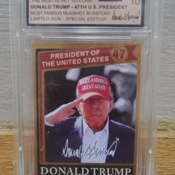 Donald Trump Gold Card Gem Mint 10 The Best Is Yet To Come Make America Great Again Limited Run Special Edition In Protective Sleeve. 