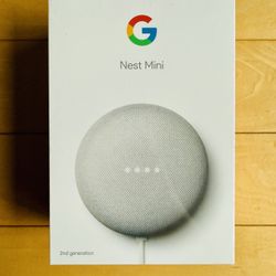 Google Nest Mini 2nd Gen - Bluetooth Speaker (Light Gray)